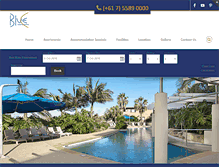 Tablet Screenshot of bluecapartments.com.au